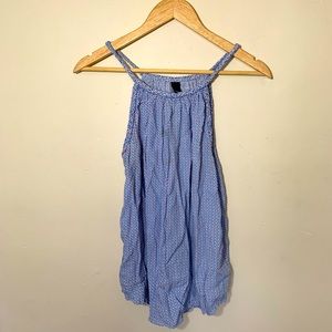GAP Braided strap tank top blue